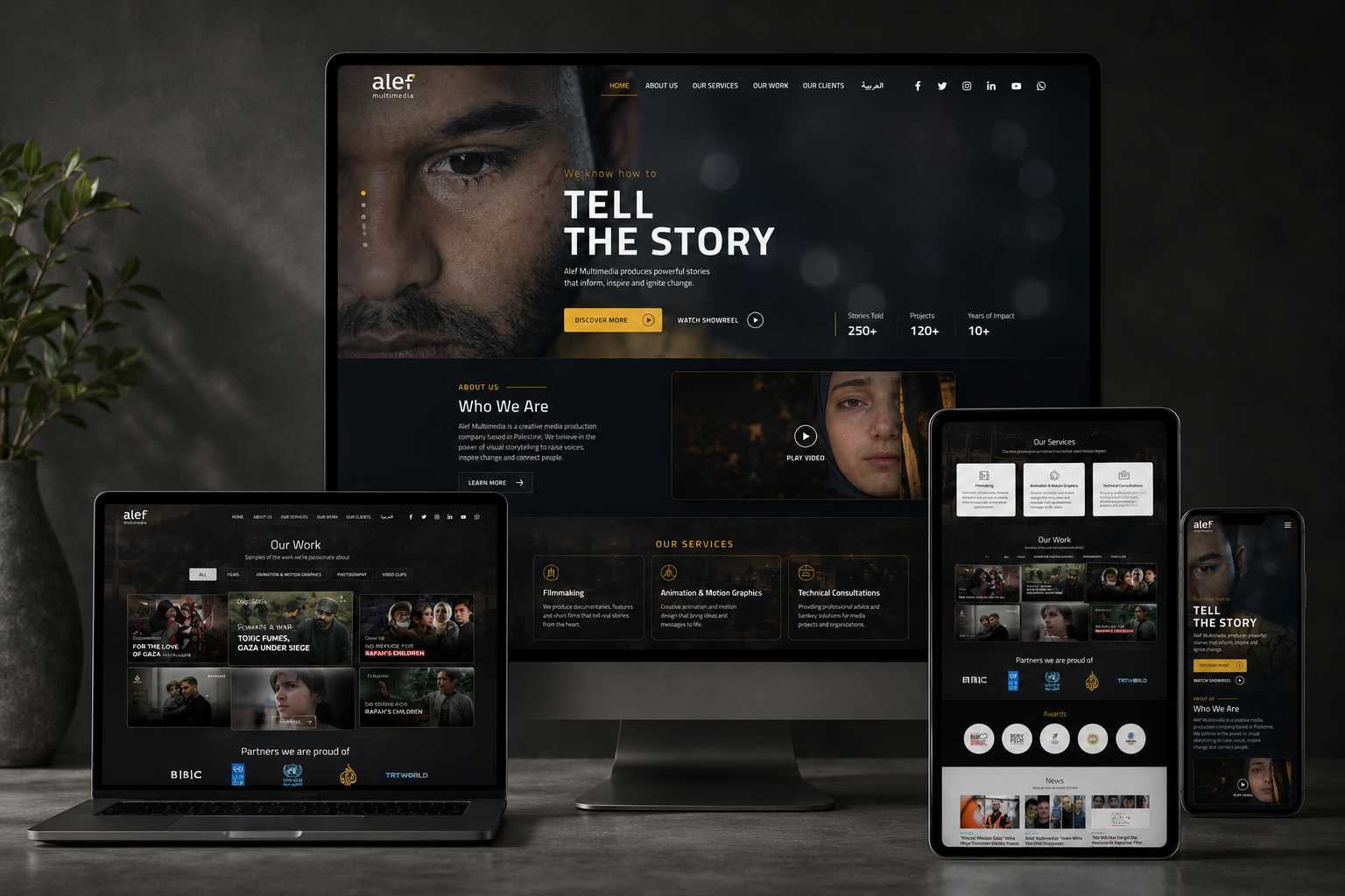 Alef Multimedia — Corporate Media Production Website